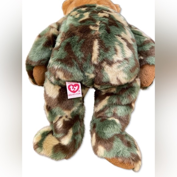 BEANIE Buddy Vintage Original 2003 TY Military Camouflage Collectible 14 inches - Picture 8 of 8